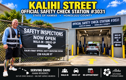 Kalihi Street Official State of Hawaii Honolulu County Periodic Motor Vehicle Safety Inspection Station #3031 photo